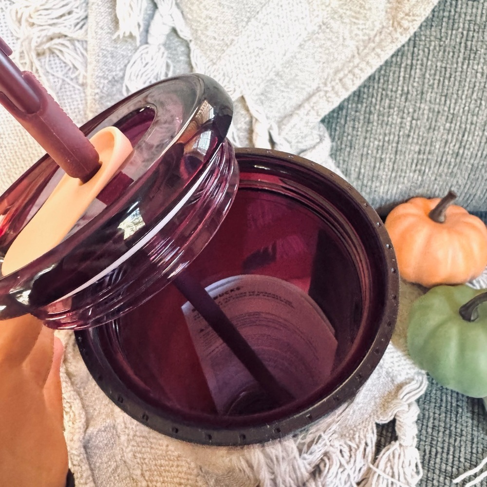 Starbucks 2025 Fall Orange Pumpkin Topper Hot/Cold Cup Venti Tumbler NEW 24oz - Picture 5 of 5